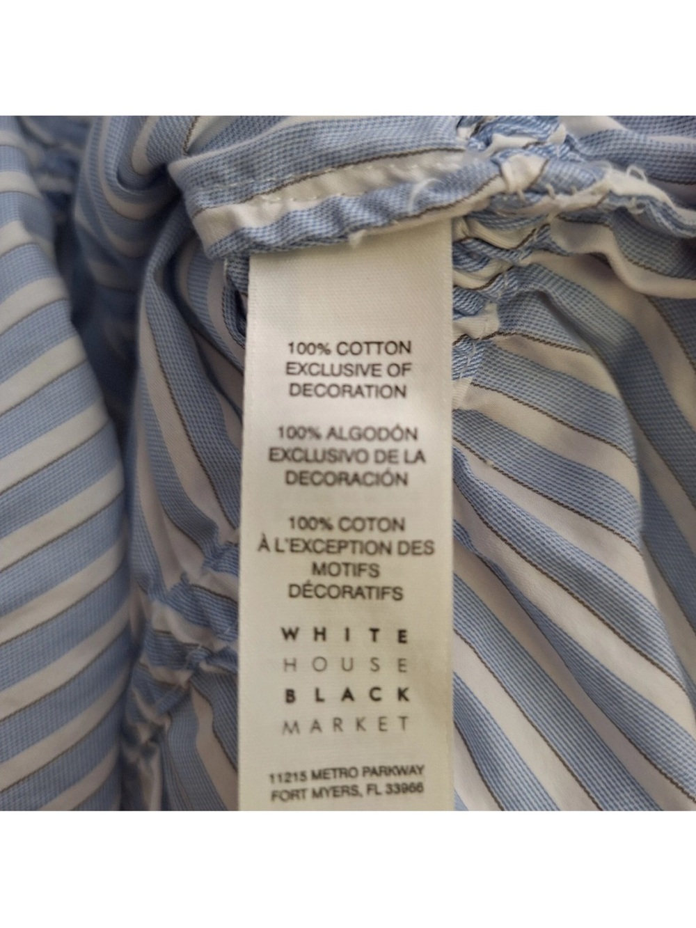 White House Black Market Embroidered Off-The-Shoulder Top - Picture 5 of 5